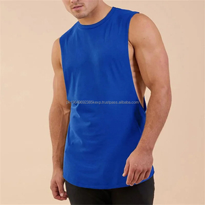 Débardeurs personnalisés décontractés à col rond sans manches, débardeur en coton tie-dye, style hip-hop, anti-boulochage - Product Image 6