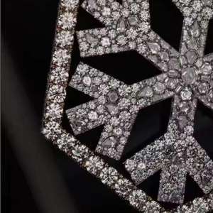 Collar con Colgante de Moissanita VVS para Hombre, Chapado en Rodio, Estilo Hip Hop, con Incrustaciones, para Compromiso/Boda, Plata 925, de Luxira Jewels - Product Image 2