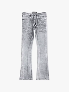 Jeans en denim pour homme 2026 de haute qualité, personnalisés, style vintage, coupe évasée, respirants, streetwear, hip-hop, Y2K, OEM ODM, en coton - Product Image 2