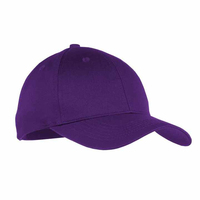 Gorra de Béisbol de Algodón Morado, Ajustable, de 6 Paneles, con Logotipo Personalizado, para Deportes Casuales y Actividades al Aire Libre