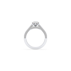Bague de fiançailles REYES en moissanite de luxe, taille brillant rond, 1,32 carat, classique, en argent sterling 925, certifiée GRA, bijoux fins - Product Image 6