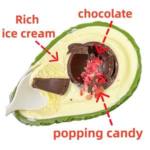 Helado de <span class=keywords><strong>Aguacate</strong></span> al Por Mayor de Fábrica con Chocolate y Caramelos Explosivos, Popular Helado con Forma de <span class=keywords><strong>Aguacate</strong></span> - Product Image 3