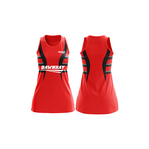 Jersey de Netball para Pedidos al por Mayor |   Uniforme de Netball Sublimado con Logotipo, Nombre y Número del Equipo |   Poliéster Transpirable - Product Image 1