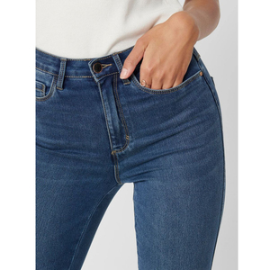 Ropa de Mujer al por Mayor, Jeans de Mezclilla de Corte Bootcut para Mujer, Alta Calidad, Ecológicos, Transpirables, Antiarrugas, Servicio OEM de Verano - Product Image 6