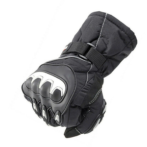 Gants de course personnalisés en PU à doigts entiers, coupe-vent, avec sangle de poignet réglable et fermeture auto-agrippante, pour la conduite, unisexe, hiver, extérieur - Product Image 2