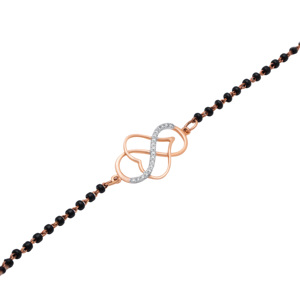 Pulsera de Oro Rosa con Diamante Natural de 0.10 Quilates, Color H I, Corte Brillante Redondo, Claridad VS SI, Certificado IGI - Product Image 3