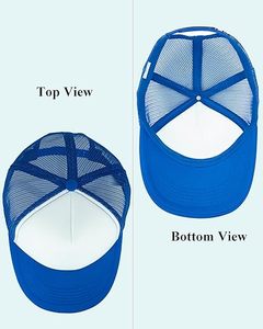 Casquettes de baseball décontractées vierges pour sublimation, 100% coton, en maille mousse, à fermeture snapback - Product Image 6