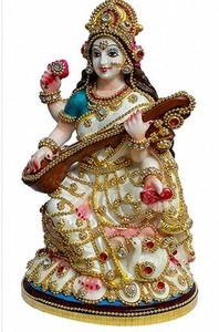 Figurine religieuse Radha Krishna en résine faite à la main, design moderne, décoration de table pour Diwali, maison ou bureau - Product Image 6