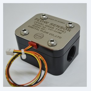 Compteur numérique de débit DGT-010AI à engrenages ovales en aluminium, filetage interne PT 1/2, fabriqué en Corée - Product Image 1