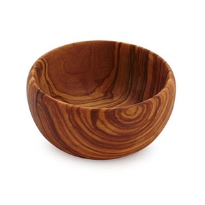 Bol à salade en bois naturel, vaisselle rustique faite à la main pour fruits frais, collations, noix, desserts, salle à manger, comptoir de cuisine, décoration de la maison - Product Image 2