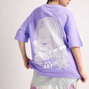 Camiseta Holgada de Cuello Redondo y Manga Corta para Mujer, Tendencia 2026, Estilo Veraniego, Camiseta Oversize para Mujer, Look Casual - Product Image 2