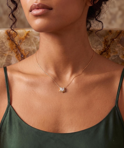Collar con Colgante Chapado en Oro de 18K para Mujer, con Circonita Cúbica y Cadena de Caja, Joyería Bonita para Uso Diario - Product Image 5
