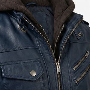 Chaqueta de Motociclista de Cuero Genuino para Hombre de la Mejor Calidad, Nueva Colección de Invierno, Chaquetas de Motocicleta con Protecciones Desmontables Personalizadas - Product Image 4