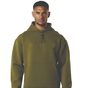 Sudadera con Capucha Verde Oliva para Hombre, Corte Ajustado, Informal, para Otoño, Tejido de Felpa Francesa, Transpirable, Color Sólido, Manga Regular - Product Image 6