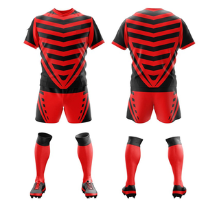 Nuevo Diseño de Uniforme de Rugby Unisex, 100% Poliéster, Secado Rápido, Absorbe la Humedad, Transpirable, Ligero, Conjuntos de Uniformes Deportivos con Talla Personalizada - Product Image 1