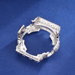 Montre GA100 personnalisée en acier givré, édition de luxe, style urbain, montre modifiée GA100, fabrication haut de gamme - Product Image 5