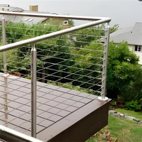 Poteau de garde-corps vertical en acier inoxydable 304/316 moderne et personnalisé pour hôtel, terrasse extérieure, balcon, jardin, garde-corps anti-rouille