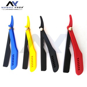 Navaja de Afeitar Profesional de Acero Inoxidable, Navaja de Seguridad de Una Sola Hoja, Mango de Plástico con Bloqueo Deslizante, Color y Logotipo Personalizables - Product Image 2