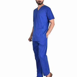 2026 Hot Sale Soft Polyester Hospital <b>Doctor</b> Wear Clothing Washable Nurse Scrub <b>Set</b> for Men Medical Nursing Scrub Uniforms - Product Image 5