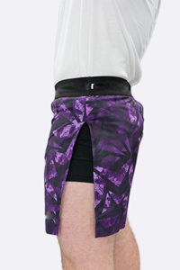 กางเกงชอร์ตยิวยิตสูต่อสู้ MMA แบบมีโลโก้สีม่วงสั่งทำพิเศษ - โพลีเอสเตอร์/คอตตอน แห้งเร็ว ระบายอากาศได้ดี ทรงเข้ารูป - Product Image 3