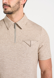 Polo pour homme léger à manches courtes, col classique, idéal pour l'été, les activités de plein air et le quotidien, couleur bordeaux, moderne et élégant - Product Image 6