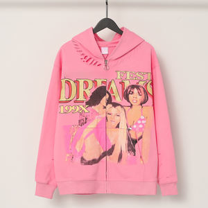 Sudaderas con Capucha al por Mayor con Estampado de Jarabe para la Tos, Sudaderas de Invierno de Alta Calidad Personalizadas para Hombre - Product Image 3