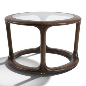 Fabricante de Muebles de Madera de Teca Sostenible, Mesa de Centro Redonda Personalizada de Grado Comercial para Interiores y Exteriores para Proyectos Hoteleros - Product Image 4