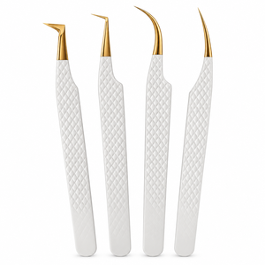 Maßgeschneidertes Wimpernpinzetten-Set aus Edelstahl, Wimpernverlängerungs-Pinzetten-Set 23cm x 5cm, Schönheitswerkzeug ZETOMEDPRO - Product Image 1