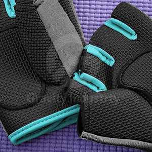 Leather Half Finger Gym <b>Gloves</b> Pro <b>Weight</b> Lifting Non-Slip Adjustable Wrist Strap Workout Fitness <b>Gloves</b> - Product Image 5