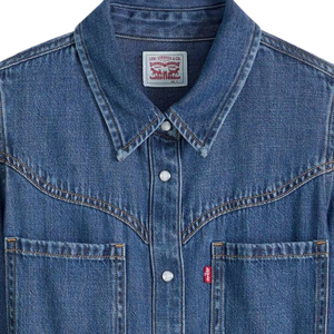 Robe chemise longue en jean pour femme, confortable, en coton, décontractée, fournie par le fabricant - Product Image 3