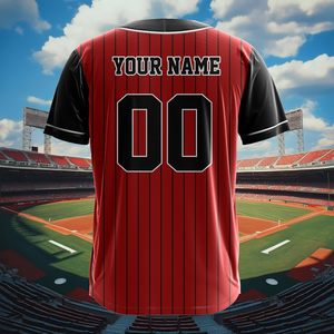Maillot de baseball respirant à manches courtes, entièrement personnalisable, vente en gros, tendance, imprimé OEM - Product Image 3