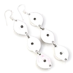 Pendientes Colgantes de Plata de Ley 925 con Peridoto Natural, Hechos a Mano, con Gema Verde, Joyería Fina, Regalo para Mujer, Venta al Por Mayor - Product Image 6