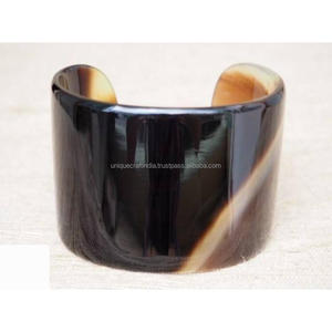 Acoplador de tubo de bocina NaturaLine | Conector de búfalo de textura dual pulido en bruto para carpintería de muebles orgánicos | Exportación rústica personalizada - Product Image 3