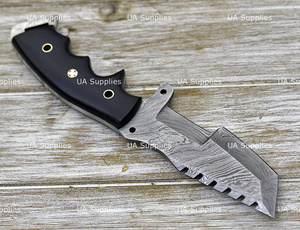 UA Supplies Industrial Grade Handmade Damascus Steel Full Tang Clip Point Outdoor Hunting Tracker <b>Knife</b> G10 Micarta <b>Handle</b> - Product Image 4