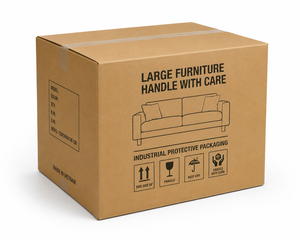 บรรจุภัณฑ์ลูกฟูกป้องกันสำหรับเฟอร์นิเจอร์ขนาดใหญ่ในอุตสาหกรรม - Product Image 1