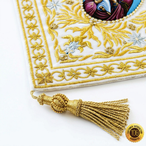 Vestimenta Litúrgica de Epigonación para Sacerdote Ortodoxo, Bordada en Oro, Hecha a Mano, de Alta Calidad, con Rodillera, Artículos Religiosos para el Clérigo - Product Image 5