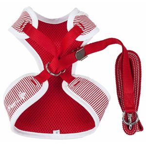 Luxe Spawling Pettorina e Guinzaglio 2-in-1 Regolabili per Cani con Elegante Papillon e Rete Traspirante - Product Image 4