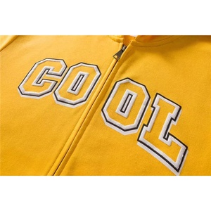 Sudadera con capucha Applec con logotipo personalizado para hombre, diseño en blanco de lujo, bolsillo con cremallera, anticontracción, nuevo suministro OEM, patrones estampados lisos de punto - Product Image 3