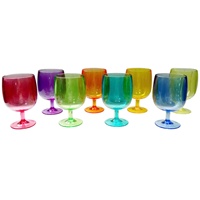 JACK WORTH Plastique PS SAN comme gobelet d'eau minimaliste en acrylique Tritan à tige courte écologique de 16 oz