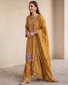 Summer Premium Quality Formal Women Salwar Kameez Lawn ODM Viscose Silk Cotton Linen Polyester Party Wrinkle Free Quick Dry MDL - Product Image 5