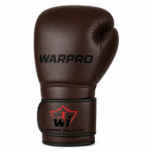 Gants de boxe marron en cuir PU respirant et léger, avec logo personnalisé, pour entraînement, sparring, adultes, extérieur, kickboxing, salle de sport - Product Image 3
