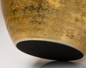 Vase de table rond en fer forgé, design Art Déco, fait main, taille personnalisée, pour la décoration du salon - La vague métallique - Product Image 5