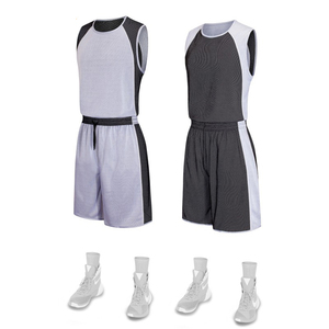 Best Quality Summer Sleeveless Basketball Uniform Set 100% <b>Polyester</b> Latest Style Breathable Design Customizable Your Own Style - Product Image 1