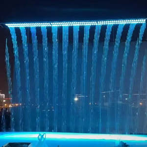 Fontaine musicale d'extérieur moderne Horticlub avec spectacle de lumière LED, installation facile, en acier inoxydable, grande taille, multimédia - Product Image 2