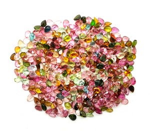 Turmalina Natural Multicolor, Corte Pera, Piedras Sueltas de 3MM y 5MM, Facetadas y Calibradas, Precio al por Mayor para Fabricación de Joyería - Product Image 6