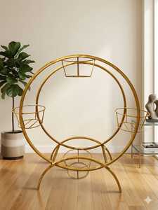 Vintage Metal <b>Cycle</b> Planter <b>Stand</b> - Product Image 6