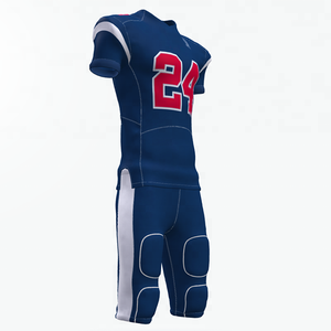 Ensemble d'uniformes de football américain personnalisés, maillot de compression et pantalon, vêtements d'entraînement et de match pour équipe, vêtements de sport - Product Image 6