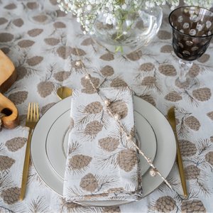 Verbier Classic Style Printed <b>Tablecloths</b> Woven Home Use with Plant Pattern - Product Image 2