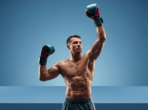 Gants de boxe en cuir Dumela International, bleu marine, rose, marron, tailles personnalisées 6oz-16oz, équipement d'entraînement - Product Image 5