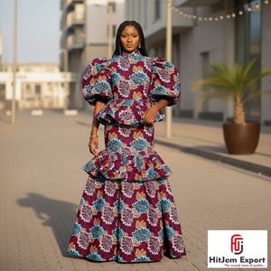 Tela Ankara Africana Estampada al por Mayor, 100% Algodón, para Marcas de Moda de Nigeria, Ghana y Kenia, Vestidos con Estampado Africano - Product Image 3